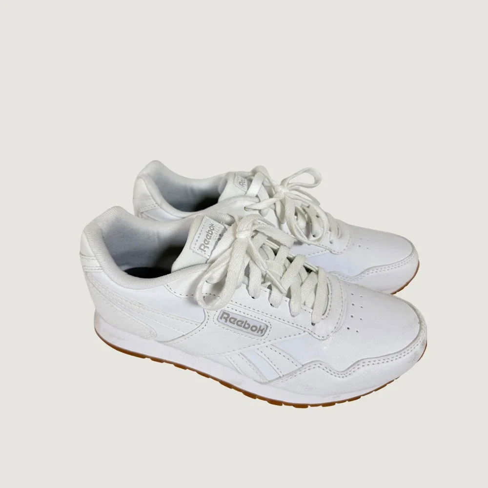 Reebok Royal Glide White Gum Sole Women's Sneakers Size 8 Classic Low Top Shoes